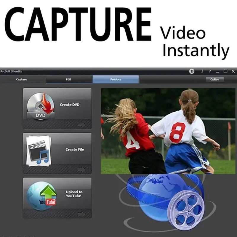 휴대용 쉬운 모자 USB 2.0 비디오 오디오 TV 캡처 카드 어댑터 VHS DVD PC HDD 캡처 변환기 TV 튜너 카드 Win7/8/XP