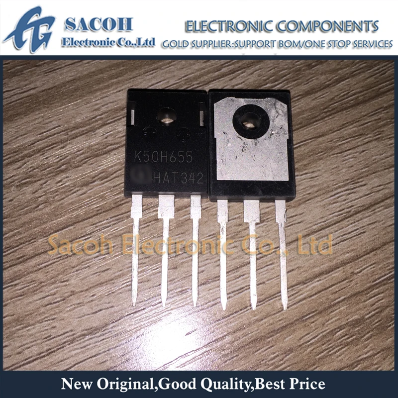 Refurbished Original 10Pcs/Lot IKW50N65H5 K50EH5 OR K50EEH5 OR K50H655 OR IKW50N65F5 K50F655 50N65 TO-247 50A 650V IGBT