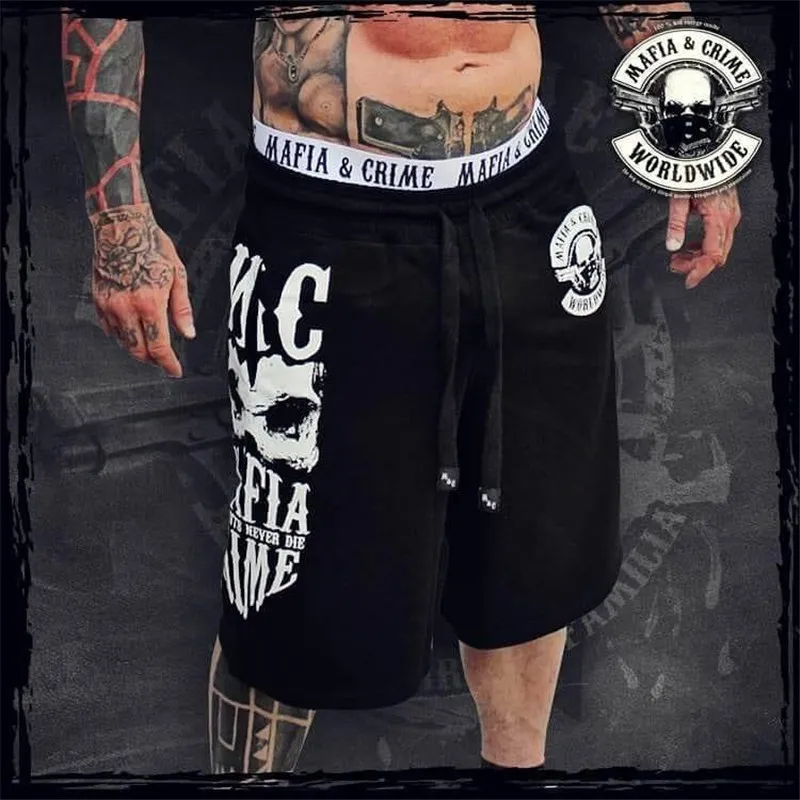2019 new Casual Shorts Men\'s Summer Men Hot Cargo Simple Letter Solid Board Male Brand Fitness bodybuilding clothing homme