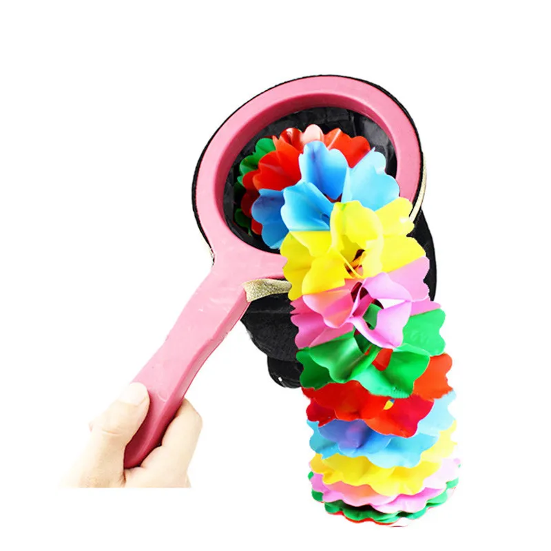 Circle Compression Flower (lager &small size) Stage Magic Tricks Props Accessories Gimmick Flower Magic Trick Kid Child Puzzle