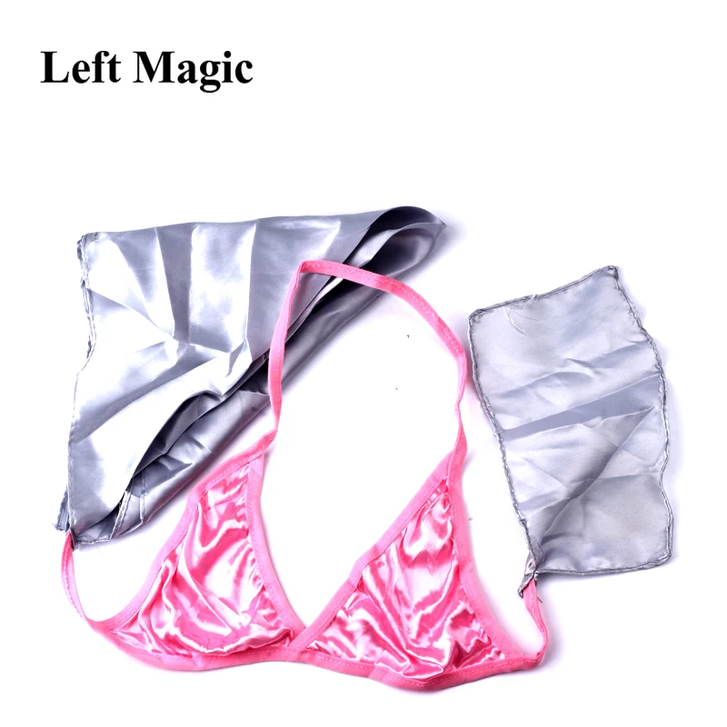 Baffling Bra Silk Scarf Underwear Brassiere Magic Tricks scarf silk to panty Stage Props Accessories Gimmick Comedy G8017