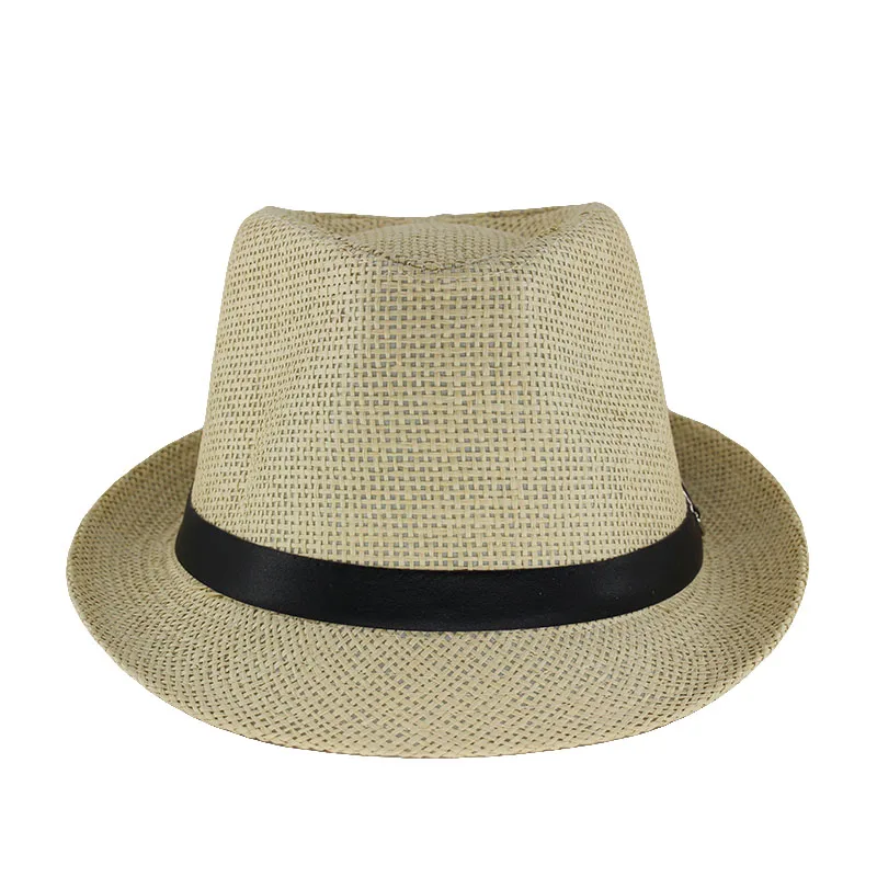 Miaoxi New Fashion Adult Men Sun Hat Summer Unisex Solid Casual Hat Summer Straw Cap Vacation Women Hats Bonnet SN-007