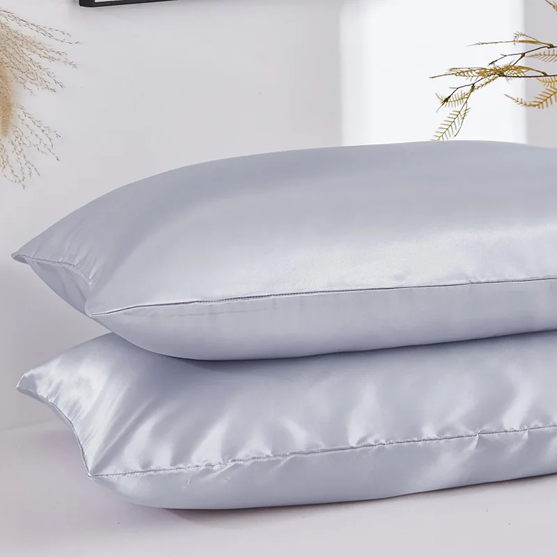 2PCS Pillowcase Black White Solid Color Pillow Cover US Twin Queen King Size Pillowcase Dropship