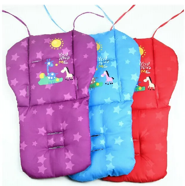 

2015 baby stroller cushion cartoon images trolleys cushion seat warm waterproof thick material baby stroller accessories