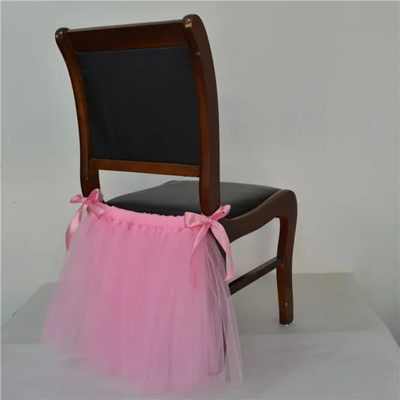 

Customize fashion gauze chair cover dining chair cover one piece dining chair decoration gauze skirt for chair