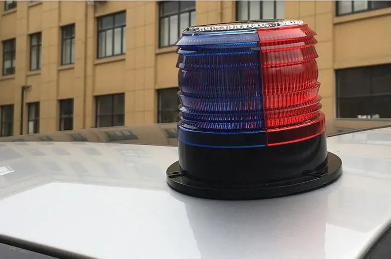 Rotierende Rot-Blaue Blinkende Warnleuchte Endlos Blinkende LED-Fahrzeug-Warnlampe Bau-Straßen-Verkehrssignallampe – Detail 5