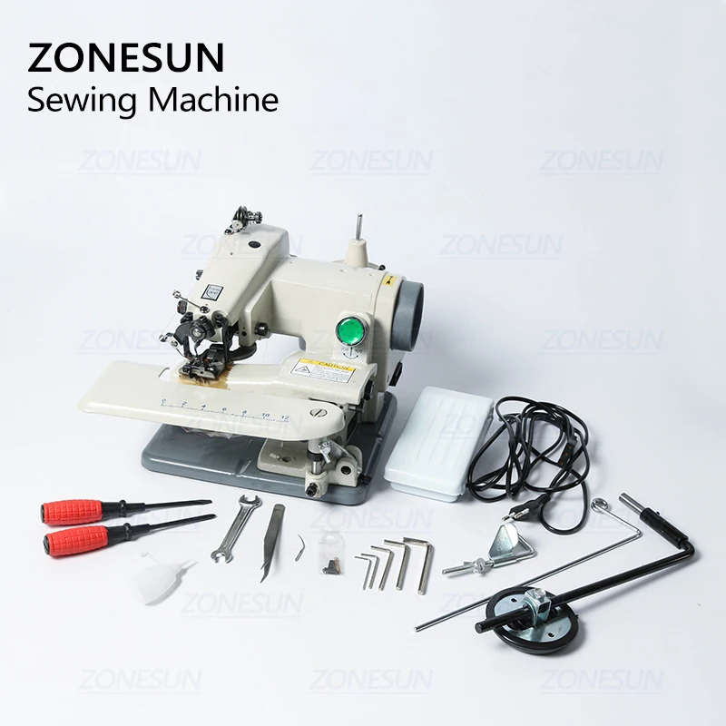 ZONESUN Sewing Machines Household Blind-stitch Direct Drive For Hat Sweater Neck Cuff Desktop Blind Trousers Sewing Machine