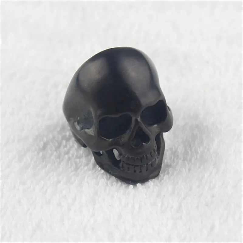 Men\'s Punk Gothic Rock Biker Black Stainless Steel Skull Ring