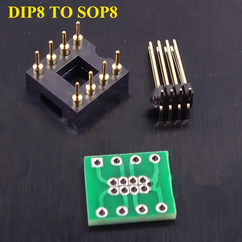 Переключатель SMD DIP DIP8 до SOP8 8-контактная плата адаптера, обновленная стандартная цифро-аналоговая плата