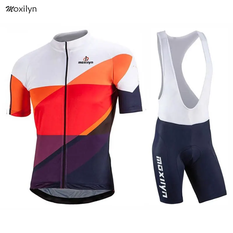 Moxily 2019 Pro Summer Cycling Jersey Set Mountain Bike Clothing MTB Bicycle Clothes Wear Maillot Ropa Ciclismo Men Cycling Set