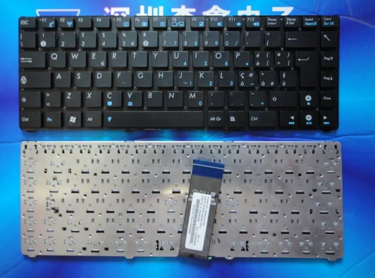 100% brand new  and original  IT  Italian   keyboard for ASUS   Eee PC 1225C 1225B 1215B 1215T 1215N UL20 1201HA U24E black