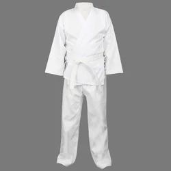 Qualità Dobok adulto bambino karate uniforme vestito WTF Taekwondo kick boxing MMA arti marziali vestiti di formazione dobok 55% cotone