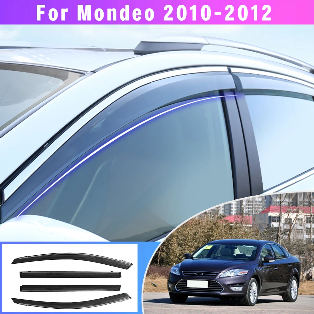 

4 шт., автомобильный дефлектор для Ford Mondeo 2010 2011 2012 ABS