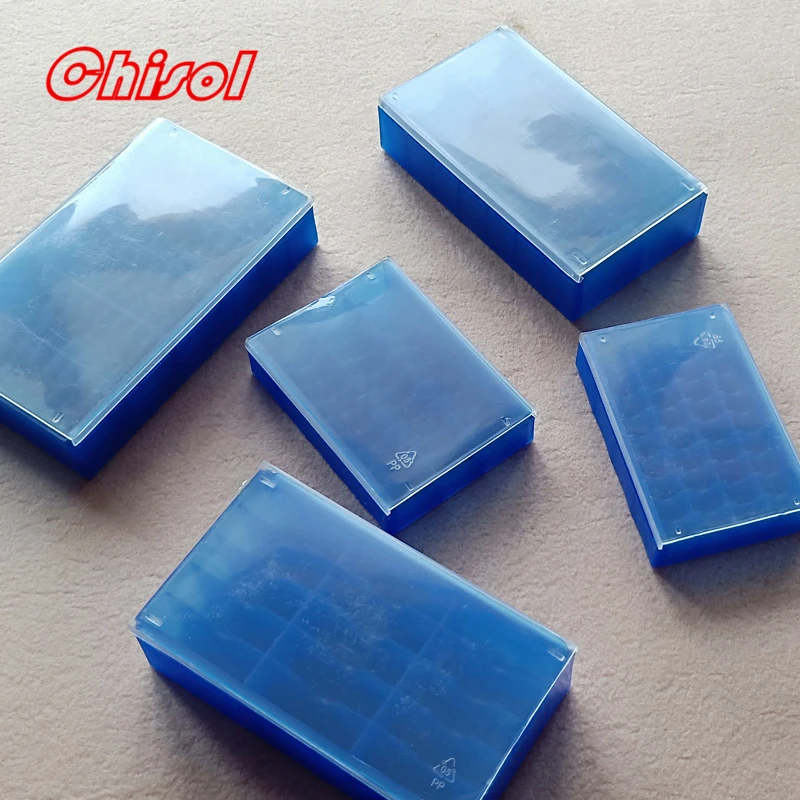 30pcs/lots Carbide Welding Inserts Plastic Packing Box Milling Turning Welding Blade Tips Tools Plastic Grid PP Packaging Boxes