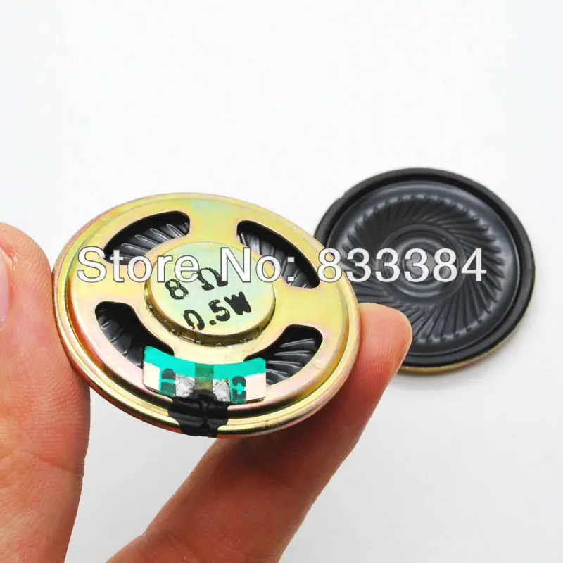 10Pcs D 36mm 40mm H 5mm Small Horn 0.5W 8 ohm Iron shell magnetic Speaker