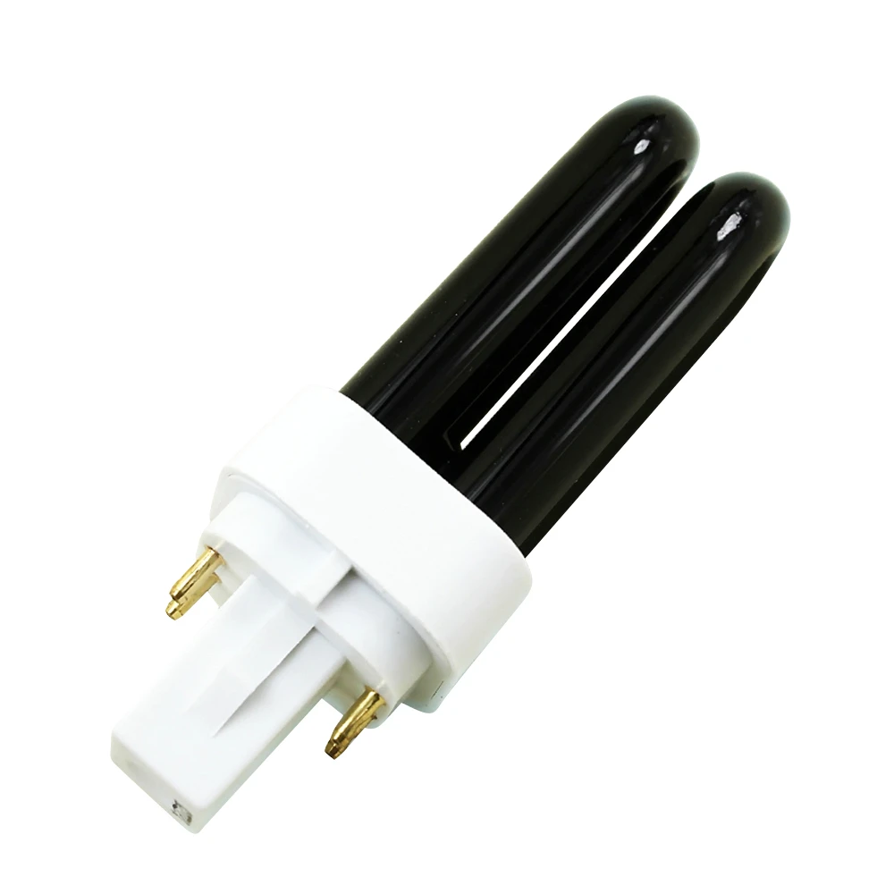 Tubo de luz antimosquitos de 4 pines, luz negra UV de 7W, 365nm, luz ultravioleta de repuesto, Bombilla para matar mosquitos, Exterminador de insectos en forma de U