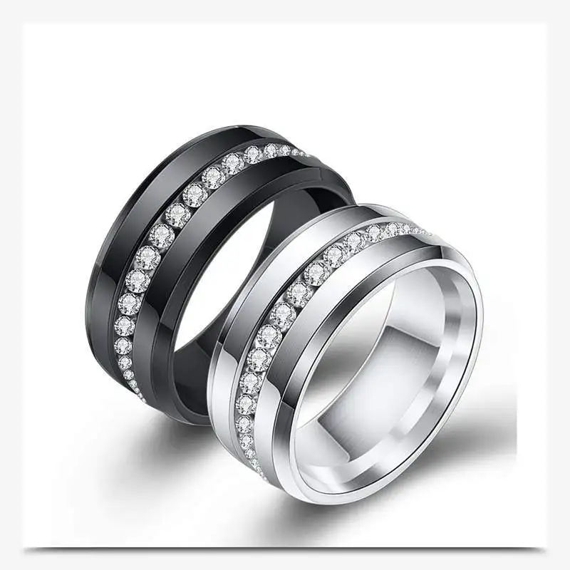 official-website Stainless Steel Pair Couple Rings For Men And Women Jewelry  Romantic Wedding Promise Engagement Rings