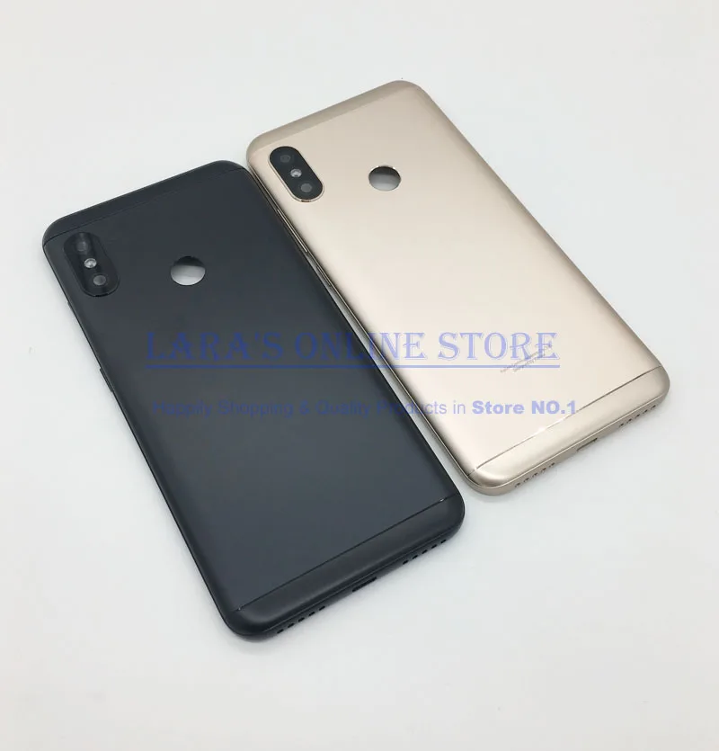 Original For Xiaomi MI A2 Lite Battery Cover Back Case For Mi A2 Lite Back Cover Housing +Volume Power Buttons Cameca Lens