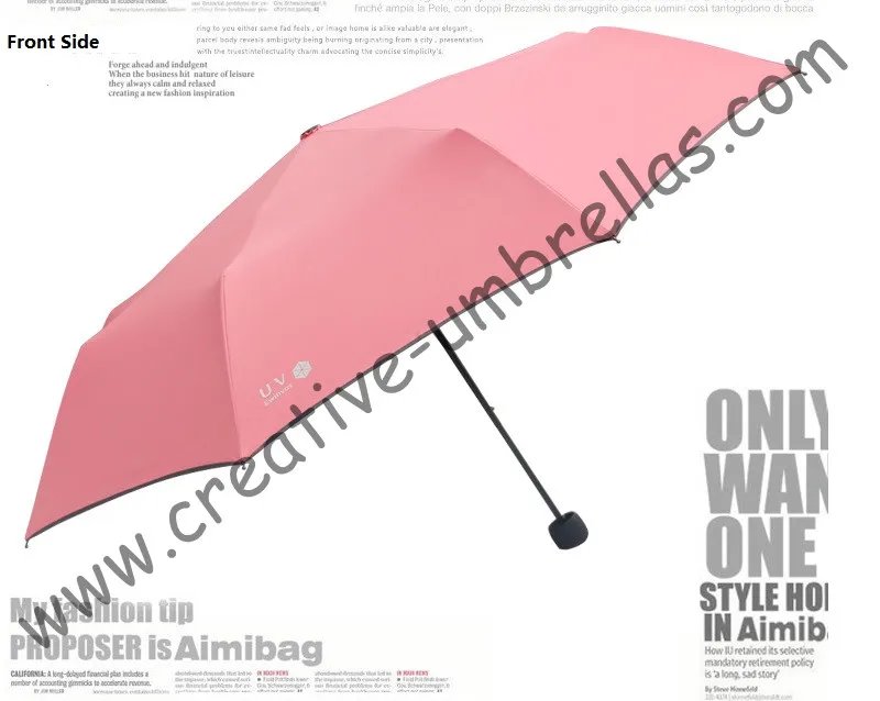 Free shipping Mini anti UV pocket parasol,two time coating 8 ribs,three fold bag umbrells,windproof,ox style,mix order allowed