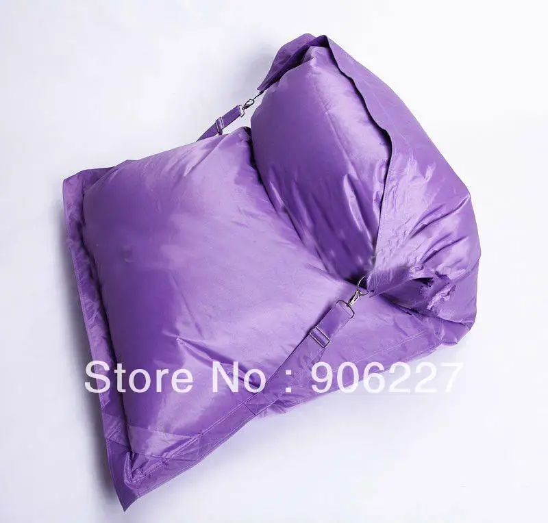 The original !!  outdoor buggle up purple bean bag , Plum waterproof beanbag chair - free shipping