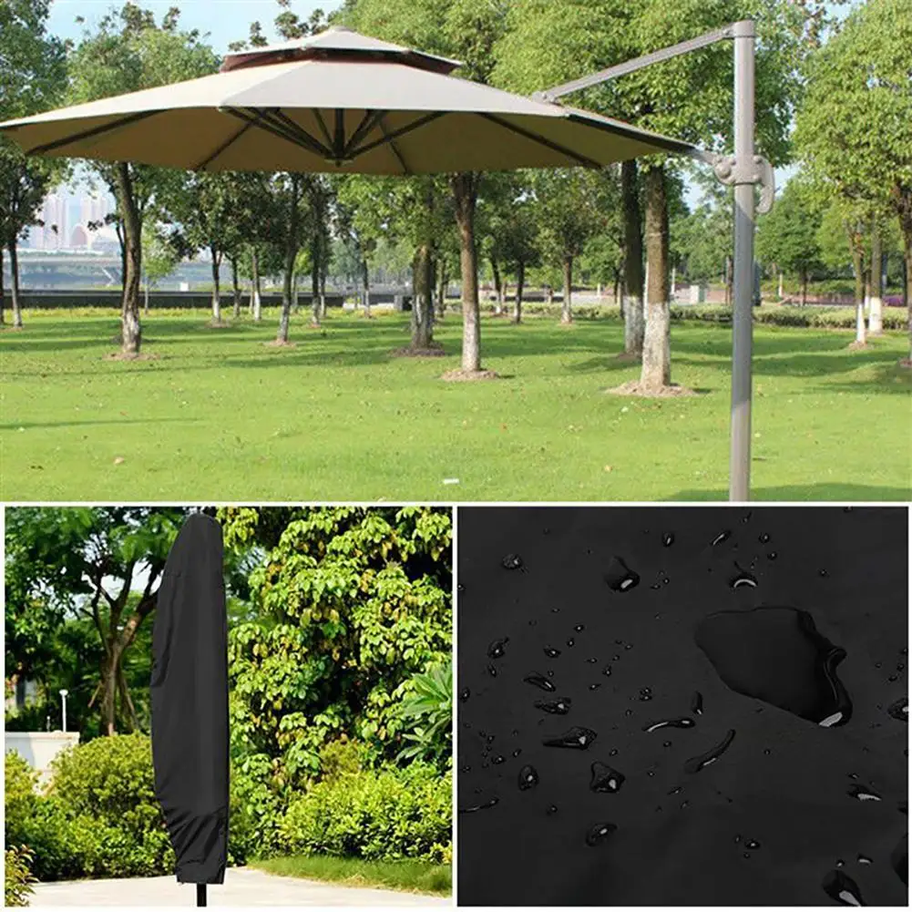 Outdoor Garden Patio Umbrella Cover Waterproof Protective Cover For Outdoor Garden Banana Cantilever Parasol Umbrella With Zippe