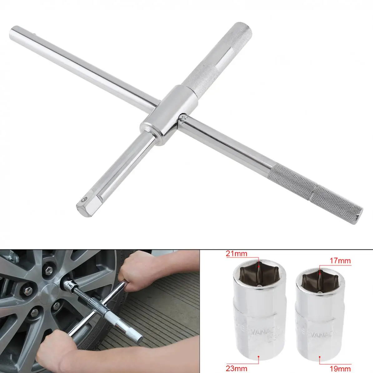 

Car Tire Cross Wrench Labor Saving Extension Disassembly Tire Repair Wrench Tire Replacement Tool