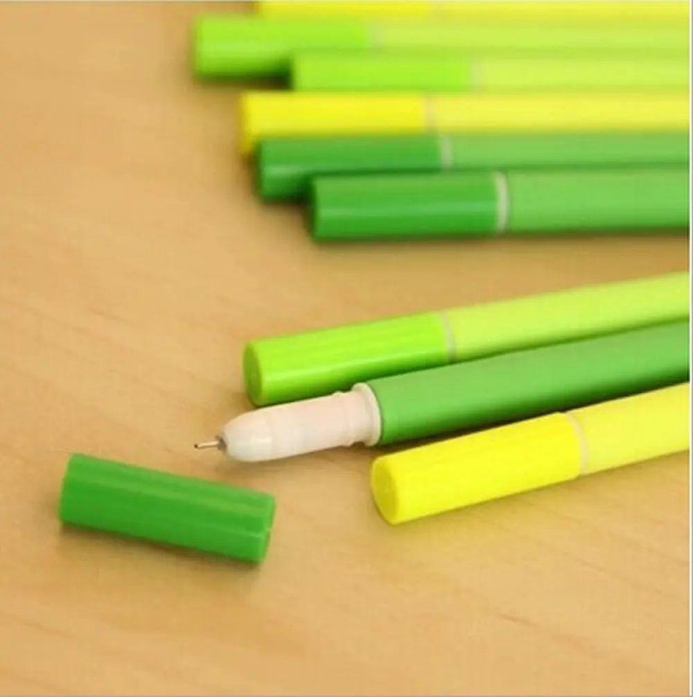 24Pcs Beautiful/Cute/Fashion Long Grass/Blade/Leaf Shaped Rollerball Pens