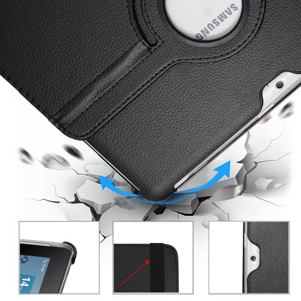 360 Degree Rotating Cover For Samsung Galaxy Tab 2 10.1\