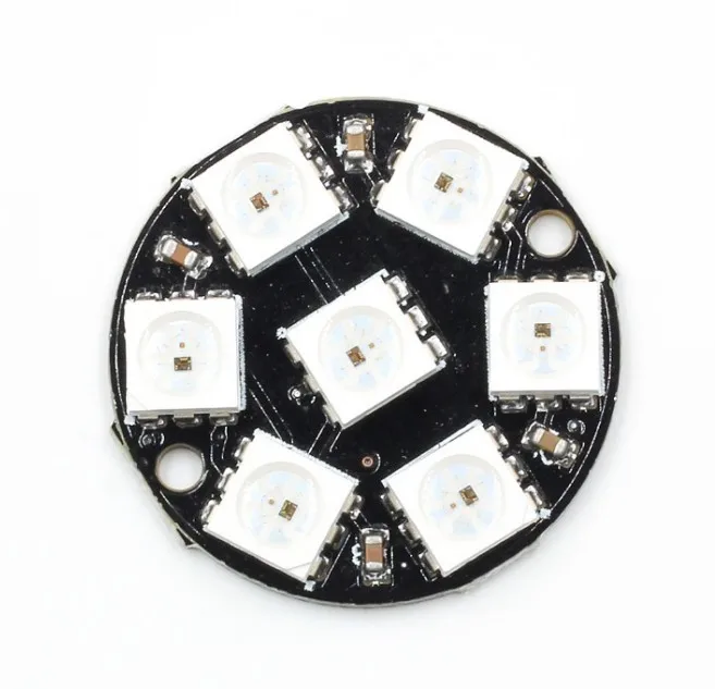 7 bits 7 bits LED WS2812 5050 RGB LED anillo de luz con controladores integrados para Arduino