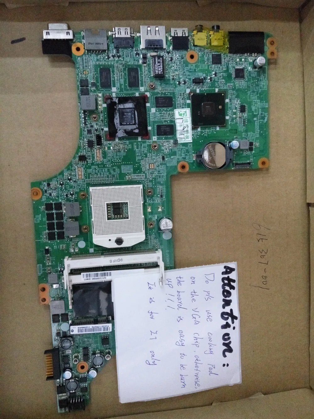 

I7 only 615307-001 lap DV7 DV7T HM55 connect board full test price difference