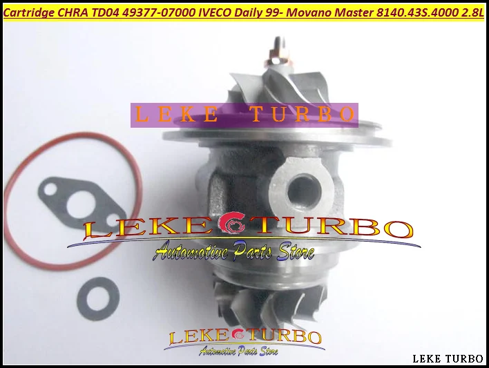 Turbo Cartridge CHRA TD04L 53039880075 53039880034 454126 751578 Turbocharger For Movano Master IVECO Daily 8140.43S.4000 2.8L