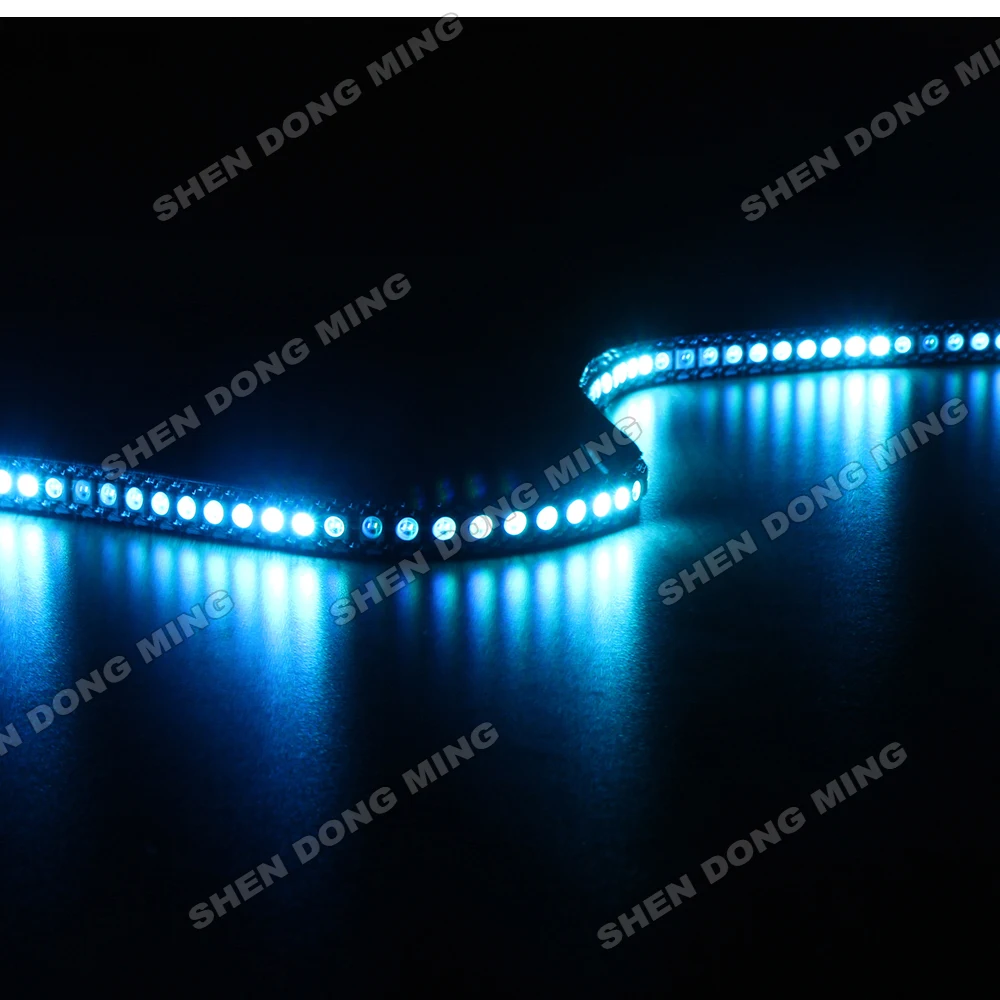 Hign brightness 100M 144led/m 144IC/m built-in IC white/black PCB WS2812 led pixel strip changeable color digital led strip