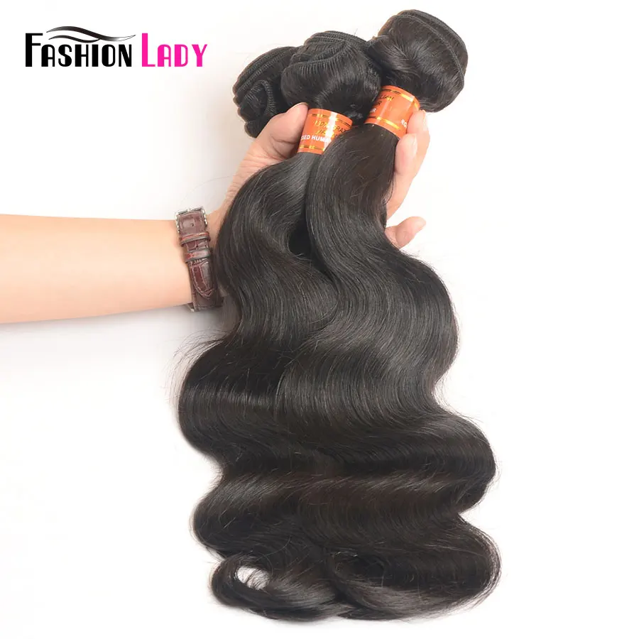 Fashion Lady Pre-Colored Remy Brazilian Hair Weave Bundles With 360 Frontal Closure 3 Bundles Human Hair Body Wave bundles