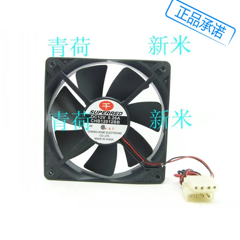 

USED SUPERRED CHB12012BB 12V 0.26A double ball bearing ATX cooling fan