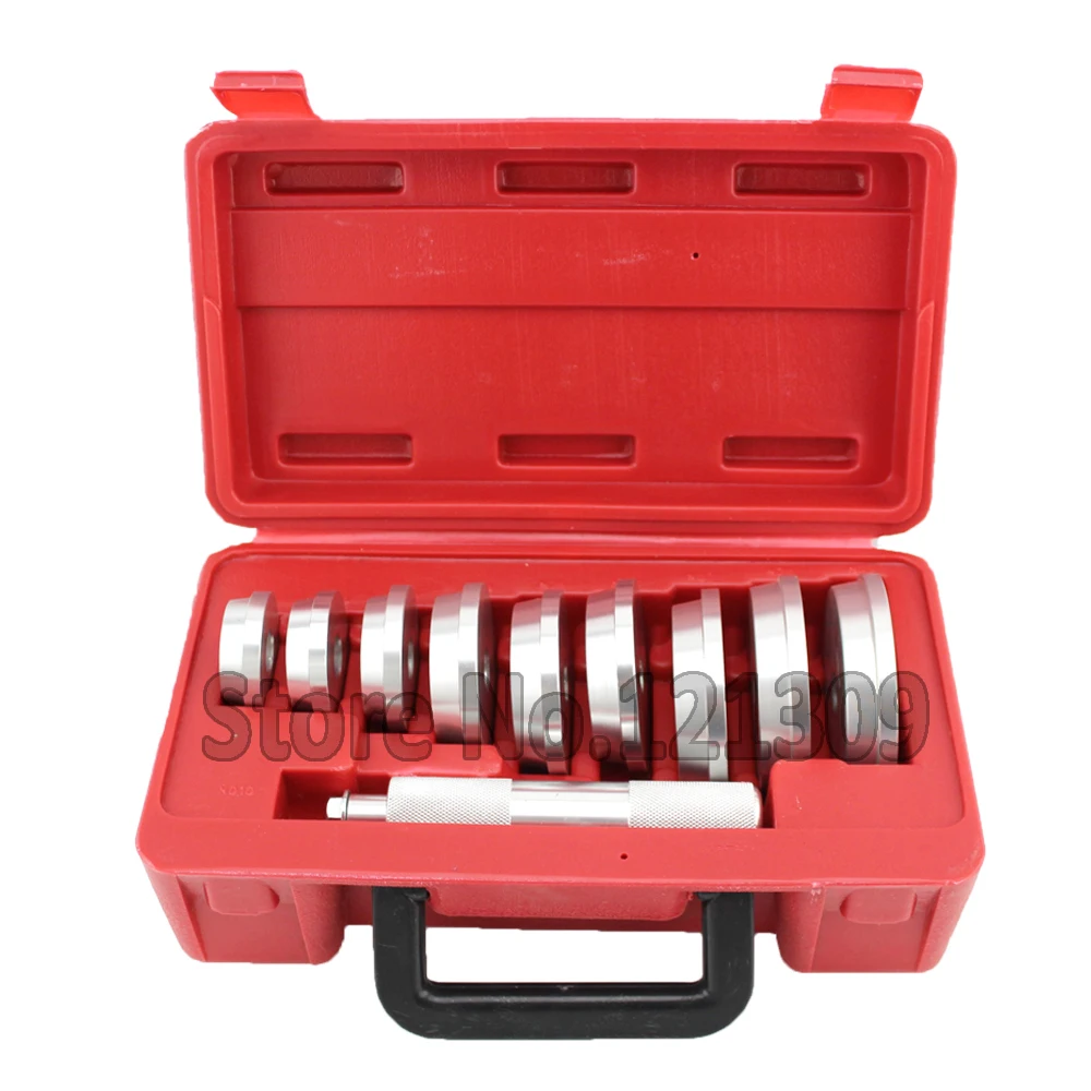 10 Pcs Bearing Race & Seal Driver Installer Set Remover Automotive Tools