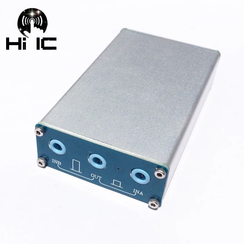 2 Input 1 Output  Audio Signal Switcher Switch Splitter Selector Box Sound Video 3.5mm image 2