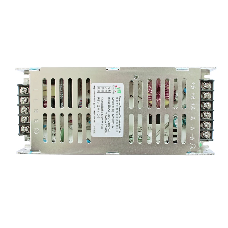 G-energy Led Power Supply 5V 40A  N200V5-A 200W 200 to 240V for Indoor Outdoor P5 P10  Led Panel Module