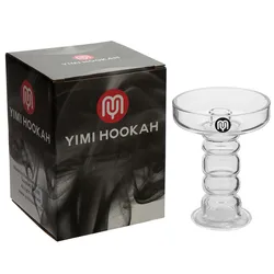 Yimi Hookah Premium Glass Hookah Bowl Shisha Head Free Silicon Grommet WIth Gift Box Top Diameter 7.7cm Height 10.5cm