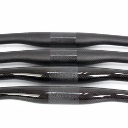 Mountain Bike Carbon Handlebar, Flat Matt, Glossy Bicycle Parts, 640, 660, 680, 700, 720mm, 31.8