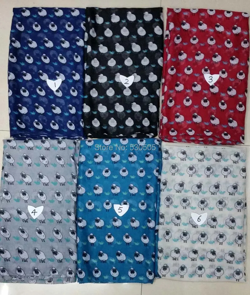 

new sheep print scarf animal print scarf 100pcs/lot free shipping