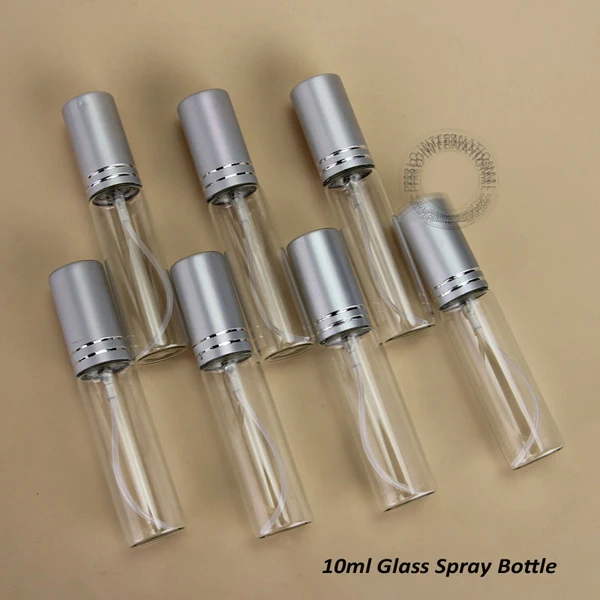 

Capacity 10ml free shipping 200pcs/lot factory wholsesale high quality aluminum and glass perfume atomizer atomizers