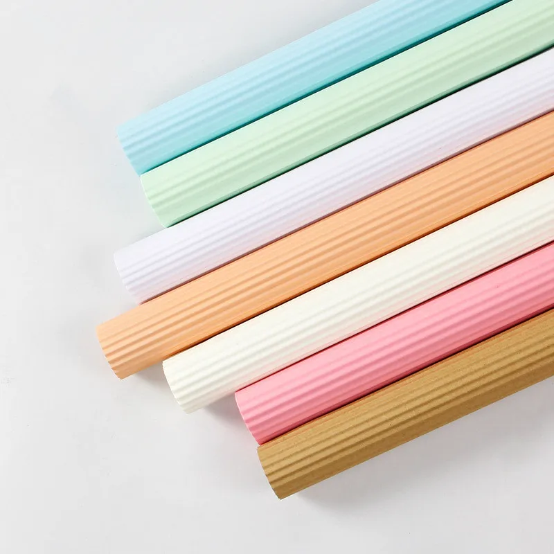 10pcs Children DIY Handmade Colored Corrugated Paper Kid Scrapbooking Craft Supplies Packs Flower Wrapping Paper Origami Paper