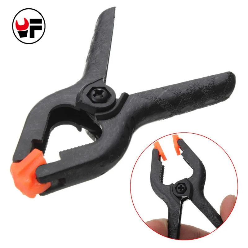 1 PZ 4 pollice Strumenti di Plastica di Nylon Ginocchiera Lavorazione Del Legno Impugnatura a Molla Clip Photo Studio Grampo Morsetto Hout Klemmen Sauterelle DN159