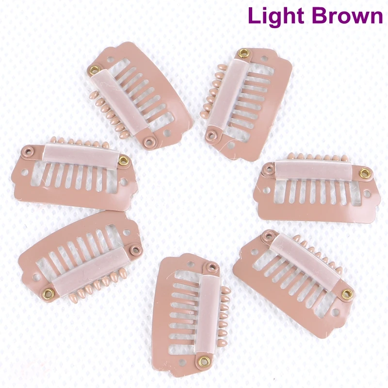 

Xuchang Harmony 60 pieces 2.3cm 7 teeth Stainless Steel Silicone Snap Clips for Hair Extension