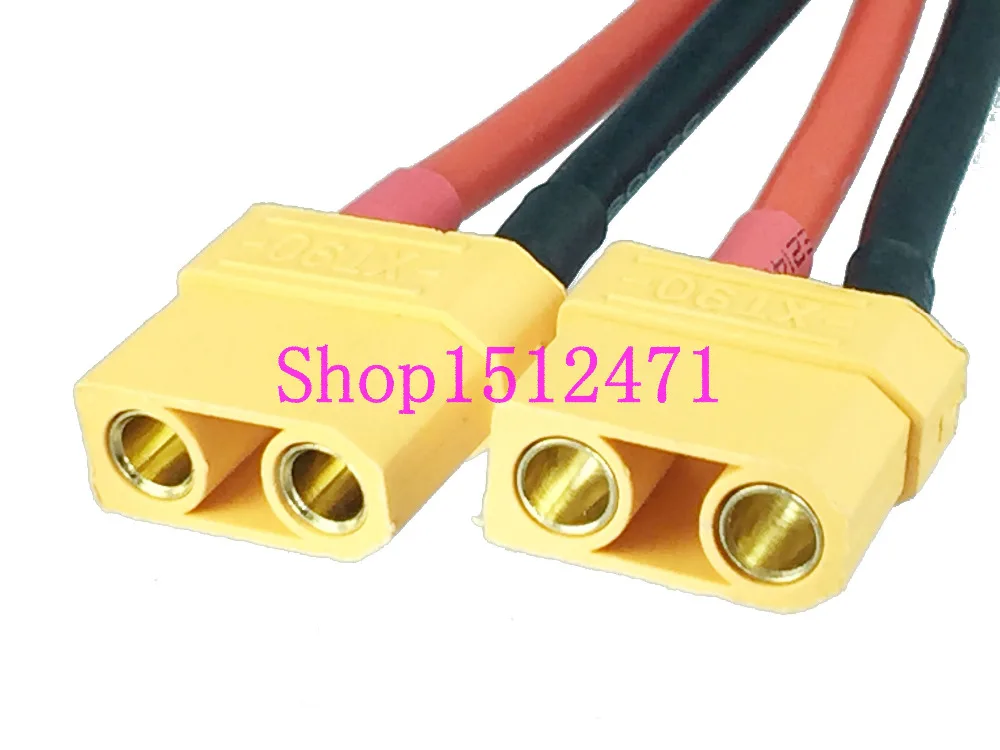 XT90 Parallel Battery Y Splitter Cable 1 male to 2 female for Lipo Battery