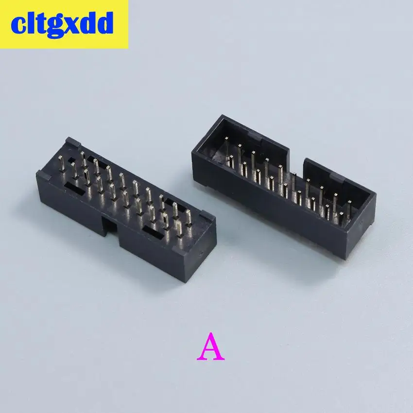 cltgxdd 2pcs USB 3.0 20p 19pin USB3.0 male connector 180 Degree Motherboard Chassis Front Seat Expansion Connector Socket