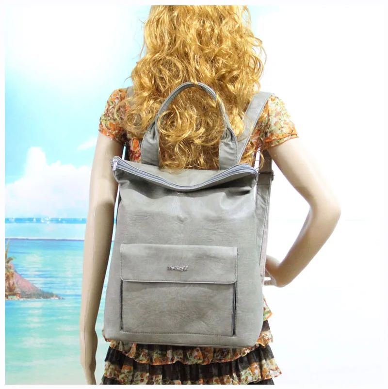 Famous PU leather backpacks/book bags for teenager make by PU leather with several colors He-Kayla brand B020 free shipping