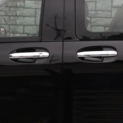 Car Accessories for Mercedes-Benz Vito W447 2014-2020 ABS Chrome Exterior Door Handles Cover Trim 8pcs