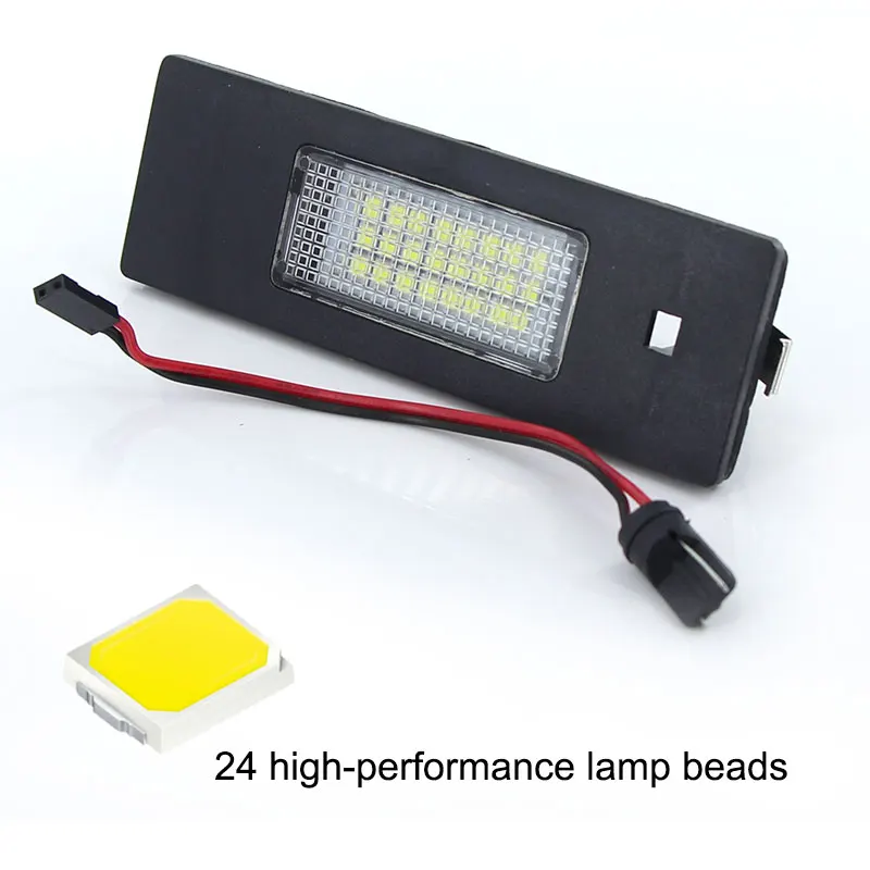 2pcs Error Free LED License Number Plate Light For 2004-2012 For BMW 1 Series E81/E87 (116i,116d,118i,118d,120i,120d,123d,130i)