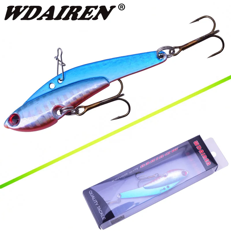 

WDAIREN 1Pcs fishing lures sinking spoon vib lure 7.5cm/25g metal baits hard fishing lure spinnerbait fishing tackle WD-226